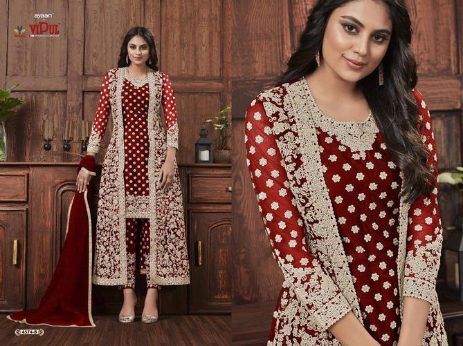 Ayaan By Vipul Embroidery With Koti Designer Salwar Suits